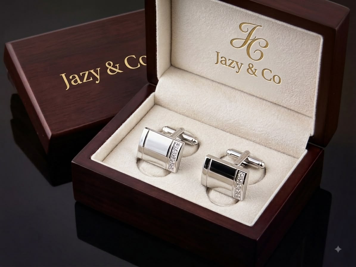 High Quality Silver Diamond Cufflinks Men's Business French Cufflinks Cuff Nails Can Be Personalized